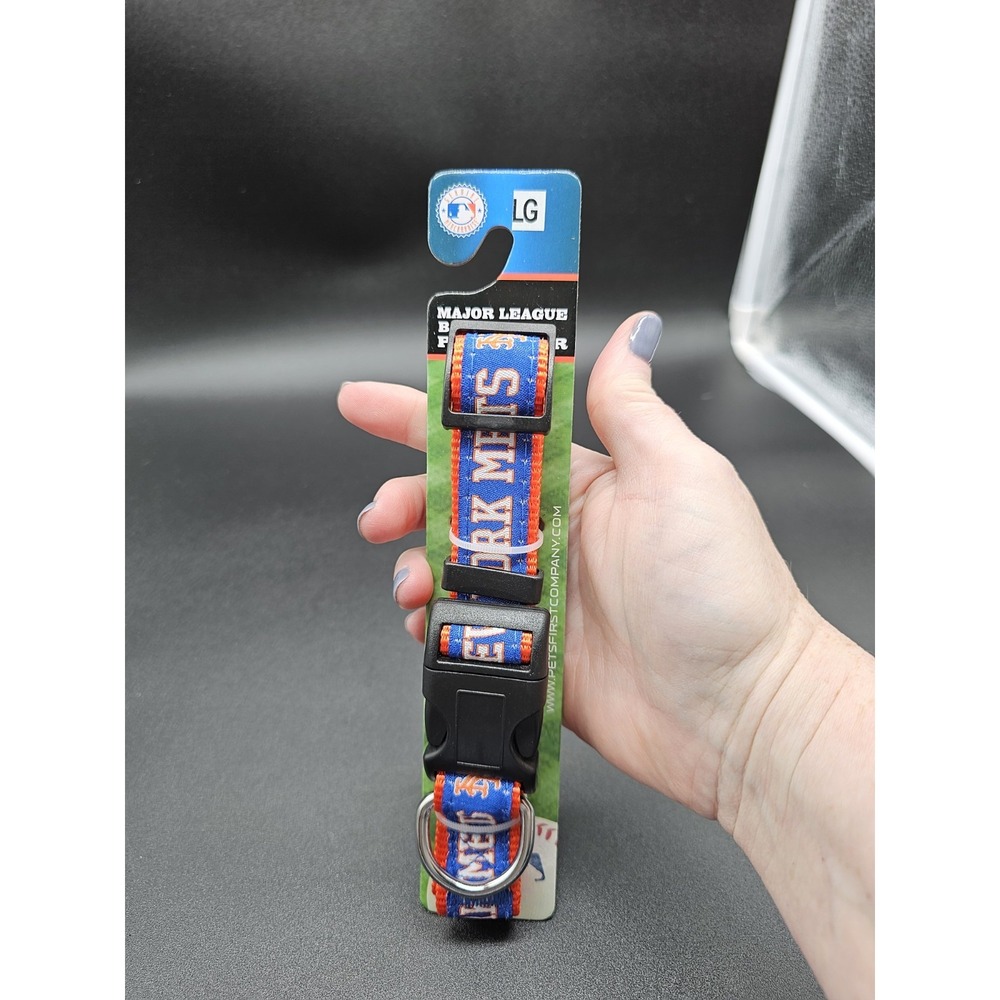 Major League Baseball Pet Collar NY Mets Large Dog Collar‎